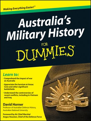 cover image of Australia's Military History For Dummies